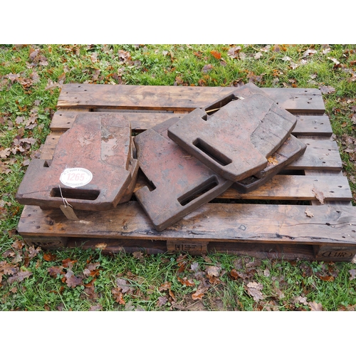 1265 - Tractor wafer weights - 6 + 1