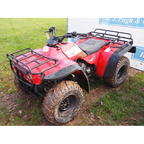 1273 - Honda Big Red 4x4 quad. Runs and drives. Key in office