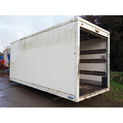 1292 - Box van container 20ft