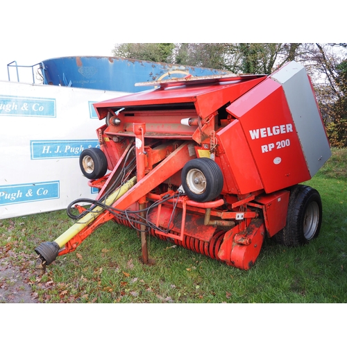 1295 - Welger RP200 baler, off farm