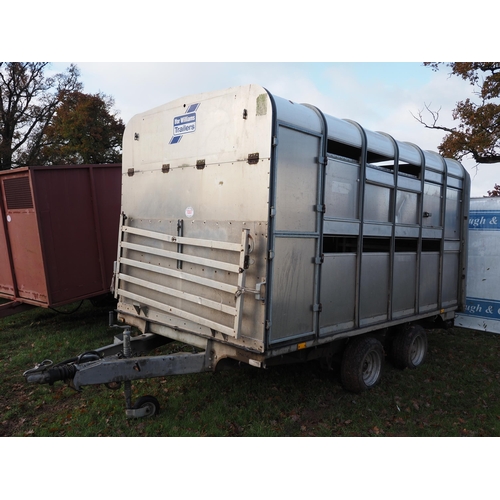 1307 - Ifor Williams DP120S12 stock trailer