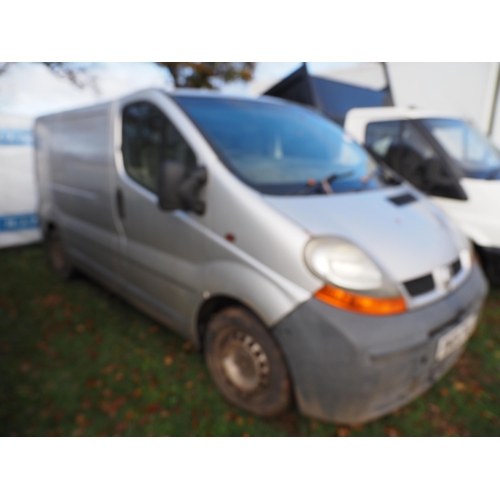 1324 - Renault Traffic van. MOT until 9/1/24. Reg. RN05 POJ. V5 and keys in office