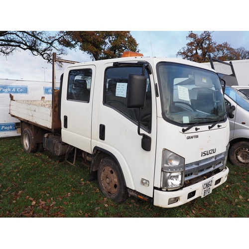 1325 - Isuzu Grafter N35-150 crew cab. Runs and drives. MOT until 19/04/24. Reg. CN62 BYO. V5 and key in of... 