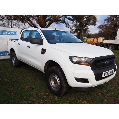 1329 - Ford Ranger double cab XLT pick up. Showing 13500 miles, 2.2l, 6 speed. Has had 3 services, last one... 