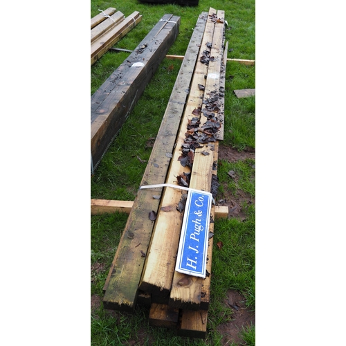 735 - Softwood timbers 4.8m x100x50 - 10