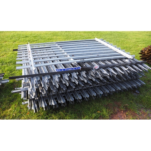 811 - Security fence panels 8ft - 11