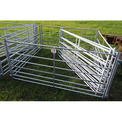 815 - Galvanised hurdles 6ft - 7