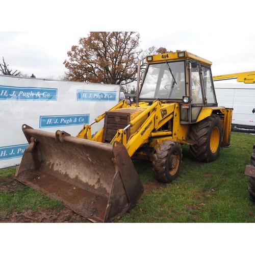 1212 - JCB 3CX Sitemaster. Runs and drives. C/w extra dig 4 in 1 bucket. 4999 Hours. Reg. F238 BFK