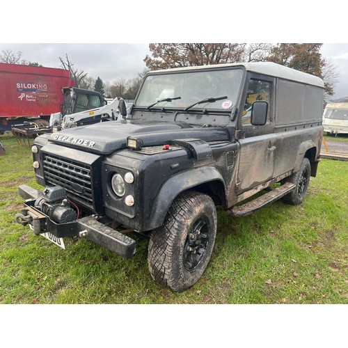 1213 - Land Rover 110 Defender military spec. Runs and drives. MOT until 19/3/24. Fitted with Champion fron... 
