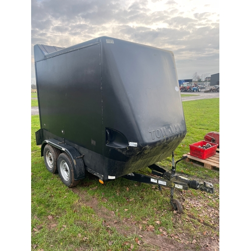 1459 - Indespension twin axle Tow-a-Van box trailer 8ft