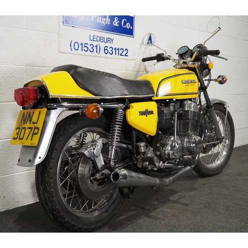 910 - Honda CB750 Supersport motorcycle. 1976. 736cc
Frame no. CB750F-1021506
Engine no. CB750E-2559025
Ru... 