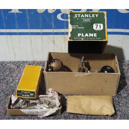 405 - Stanley Router open throat plane and Stanley side rabbet plane