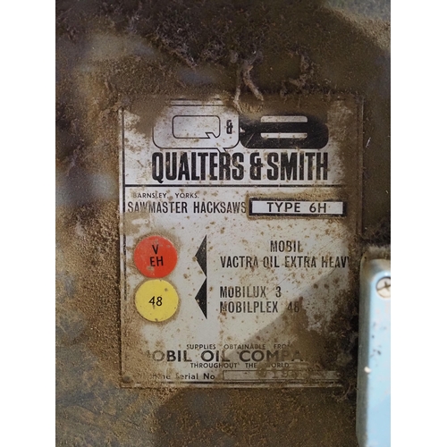 457 - Qualters & Smith type 6H sawmaster hacksaw. 3 Phase. Ex-Oxford University. PAT tested until Septembe... 