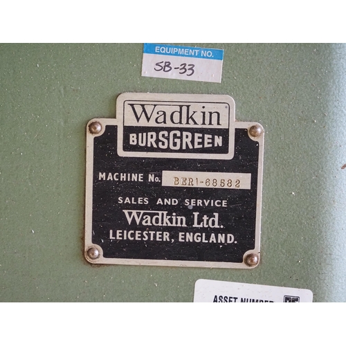 461 - Wadkin spindle moulding machine. 3 Phase. Machine No. BER1/68582. Ex-Oxford University. PAT tested u... 