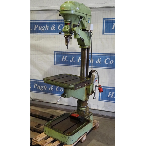 463 - Meddings Pacera pillar drill with reverse. 3 Phase. Ex-Oxford University. PAT tested until September... 