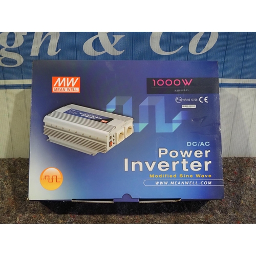540 - Power inverter 1000W with modified sine wave. NOS