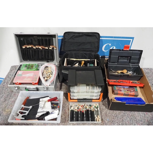 630 - Quantity of piano tuner and repairers tools and equipment