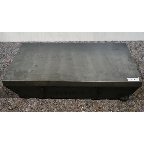 668 - Cast Iron surface plate (Booth, London) 18