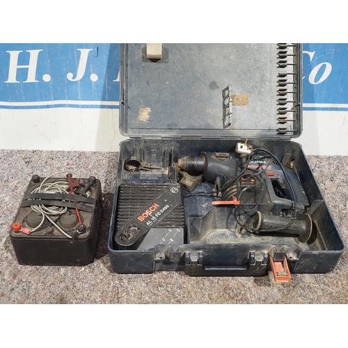 676 - Bosch hammer drill and electrical tester