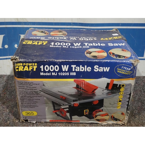 684 - Power Craft 1000w table saw in box