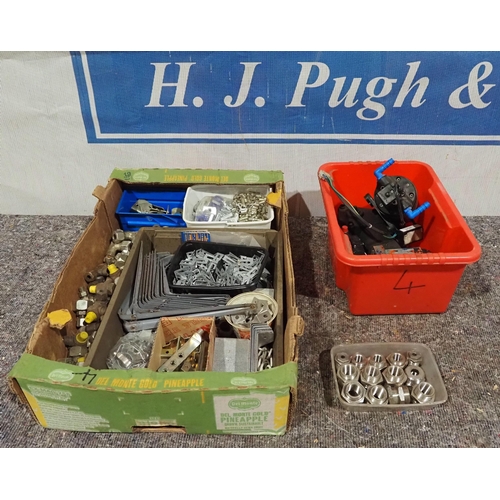 834 - Hydraulic pump, water pump, hydraulic fittings, etc.