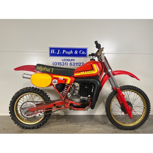 864 - Maico MC250 motocross bike. 1982. 250cc.
Frame No. 3531223
Engine No. MT3531165
Runs but requires re... 