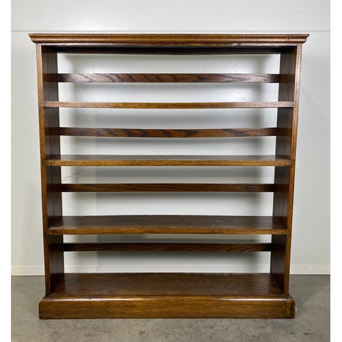 571 - Open front Oak book shelves H44