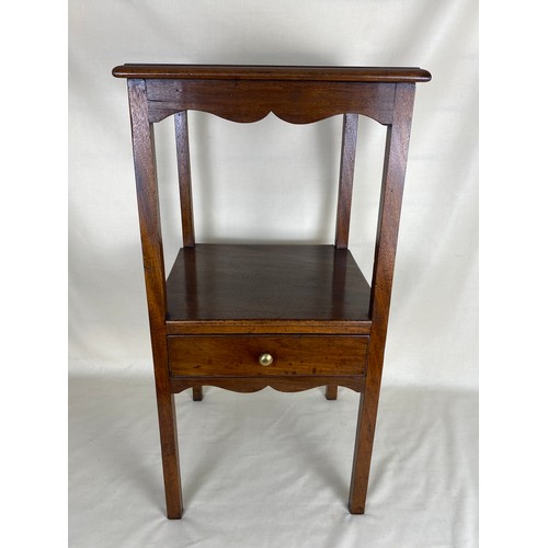 506 - Victorian bedside table in mahogany with drawer H28