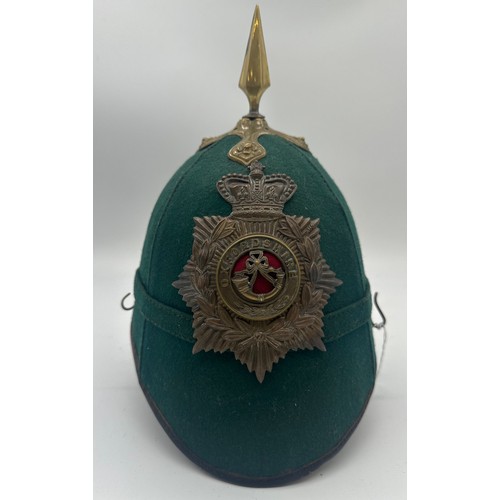 209 - Green cloth Oxfordshire helmet