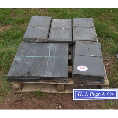 190 - Quantity of slate roof tiles