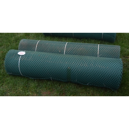 223 - Rolls of plastic fencing 5ft - 2