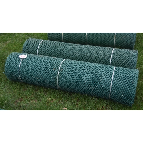 224 - Rolls of plastic fencing 5ft - 2