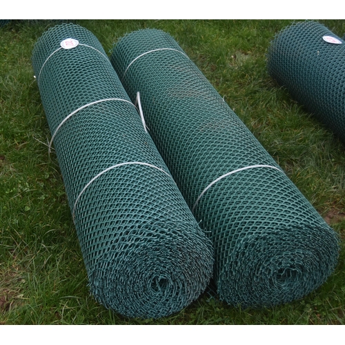 227 - Rolls of plastic fencing 5ft - 2