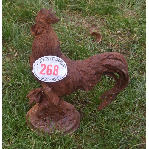 268 - Cast iron cockerel