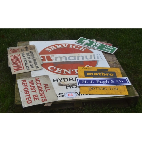 64 - Matbro, Manuli and other signs
