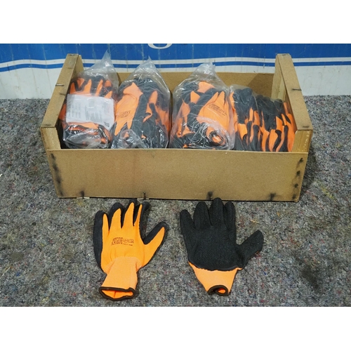 459 - Polyester latex gloves XL - 48 pairs