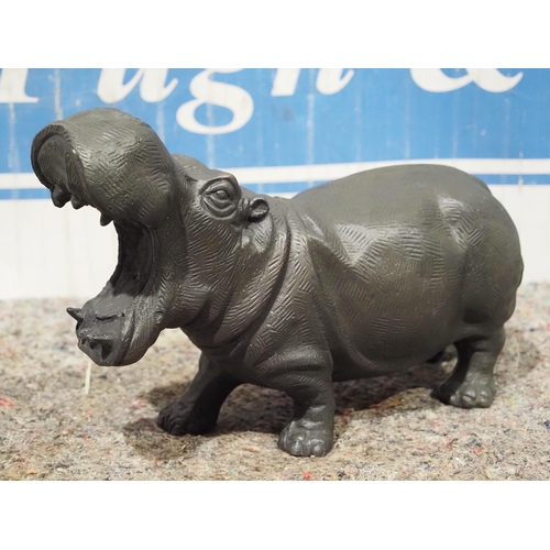 461 - Cast Iron Hippopotamus 14