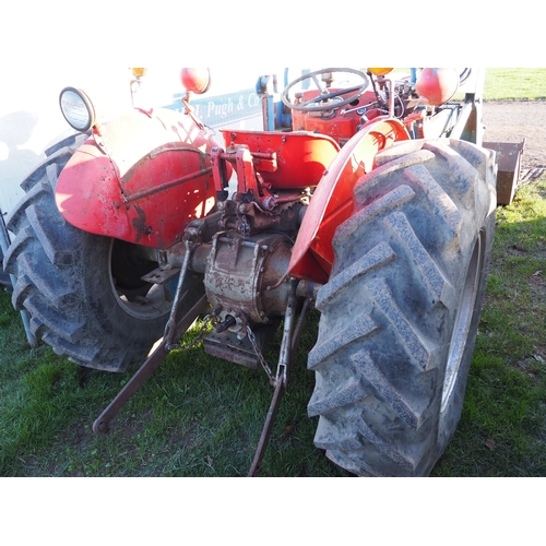 1333 - Massey Ferguson 135 tractor with Allied front end loader. Runs and drives. No docs
