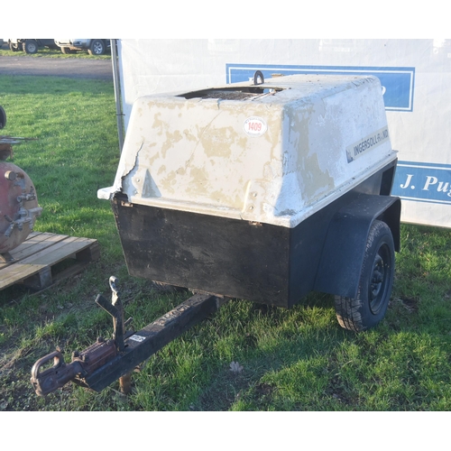 1409 - Ingersoll Rand trailer compressor