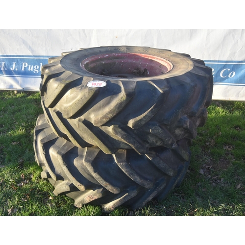 1428 - Michelin 17.5LR24 wheels and tyres for manitou