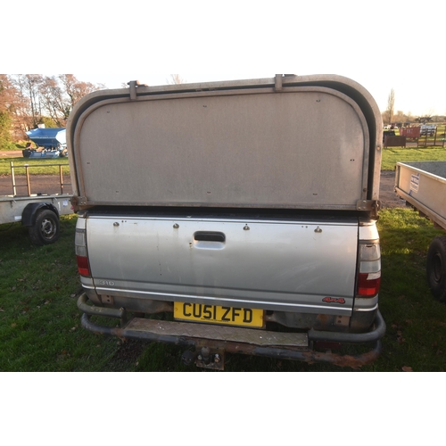 1452 - Isuzu 3.1IH diesel double cab pick-up. Runs and drive. 104,000 Miles. Reg. CU51 ZFD