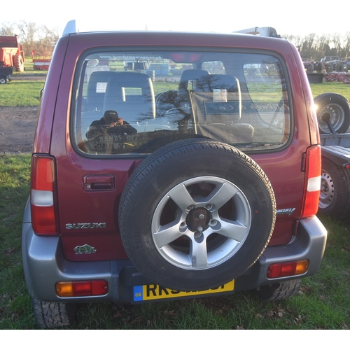 1455 - Suzuki Jimny. Runs and drives, new clutch. 179,000 miles showing. MOT until 14/11/24. Reg. RK57 VCF.... 