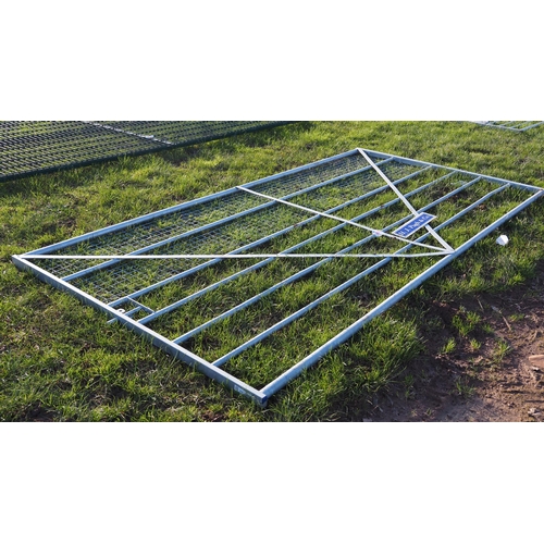 1088 - Galvanised mesh gate 12x6ft