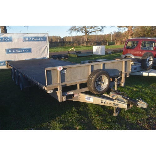 1457 - Ifor Williams LM187G3 tri axle trailer with ramps