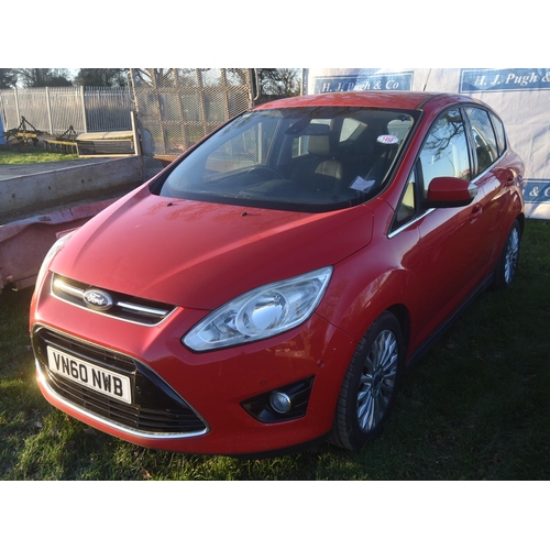 1458 - Ford Titanium C Max. Reg. VN60 NWB. V5, owners handbook and key in office