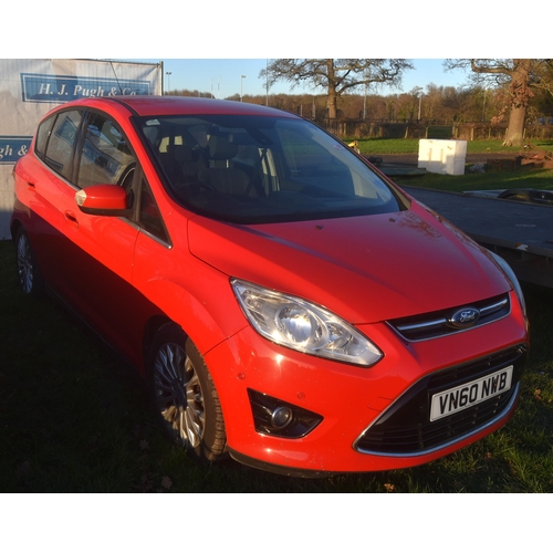 1458 - Ford Titanium C Max. Reg. VN60 NWB. V5, owners handbook and key in office