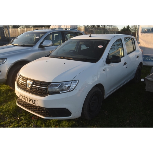 1462 - Dacia Sandero. Runs and drives. MOT expires 1/3/24. Reg. CK67 PXC. V5 and key in office