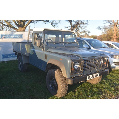 1463 - Land Rover Defender 110 high capacity. Aluminium back. Reg. M329 JVK. V5 and key in office