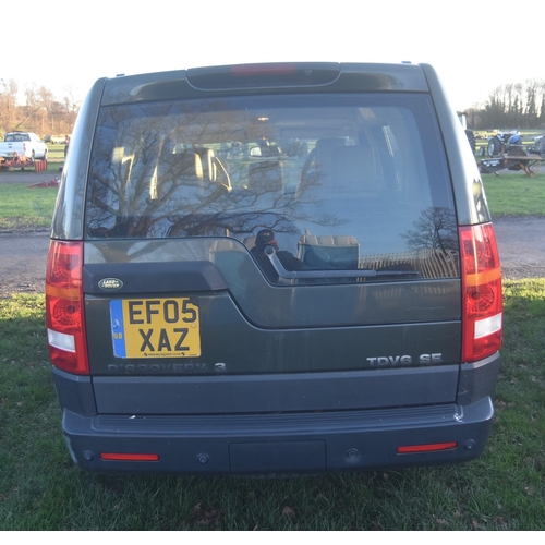 1464 - Land Rover Discovery 3. Runs and drives, MOT until 5/10/24, 194,000 miles. Reg. EF05 XAZ. V5, lots o... 