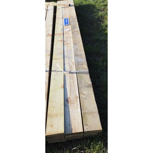 1105 - Sawn timber 16ft x6x1 - 12